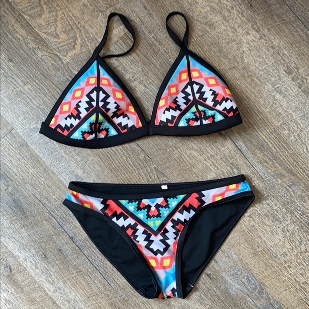 Colorful Aztec 2 piece Bikini Medium